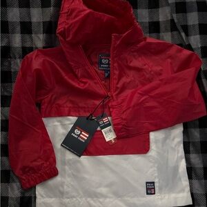 Phat Farm Red and White Kids Jacket